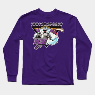 Defunct Indianapolis Ice Hockey Team Long Sleeve T-Shirt